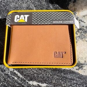 CAT leather wallet. Brand new in box.